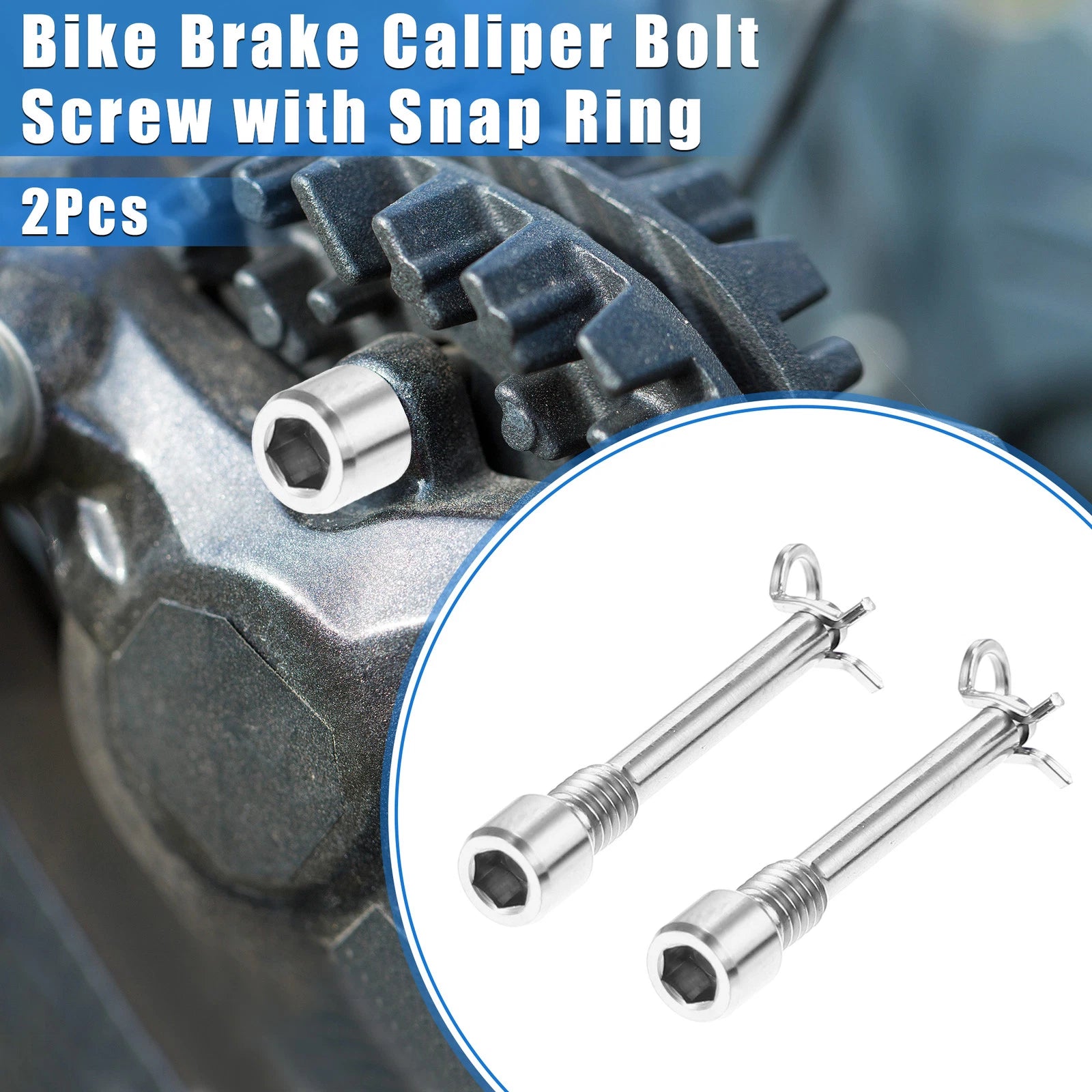 2 Pcs M4x0.7 Brake Caliper Bolt Screws for Mountain Bicycle