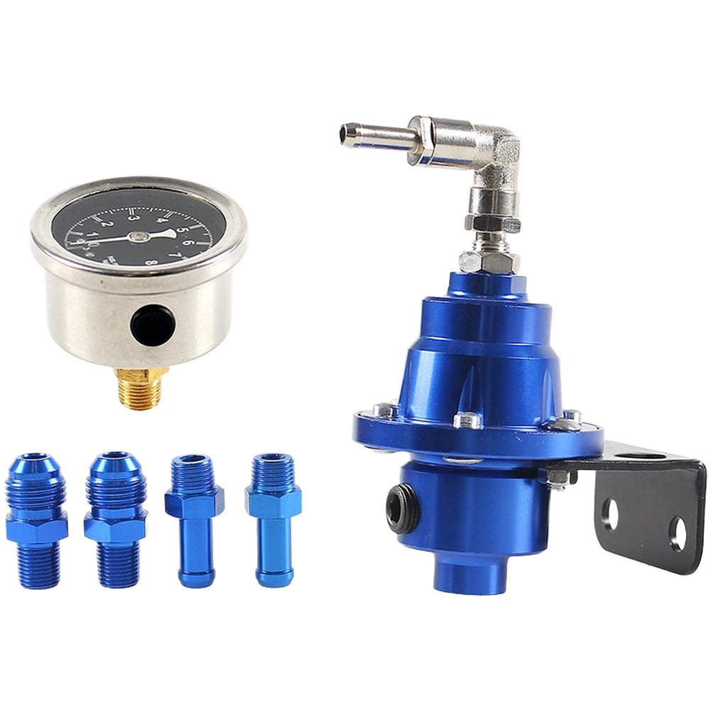 Adjustable Fuel Pressure Regulator with Gauge for Improved Fuel Management