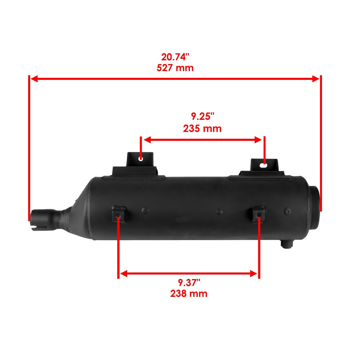 Exhaust Muffler Replacement for Honda TRX350FE TRX350FM Rancher 350 (2001–2005)