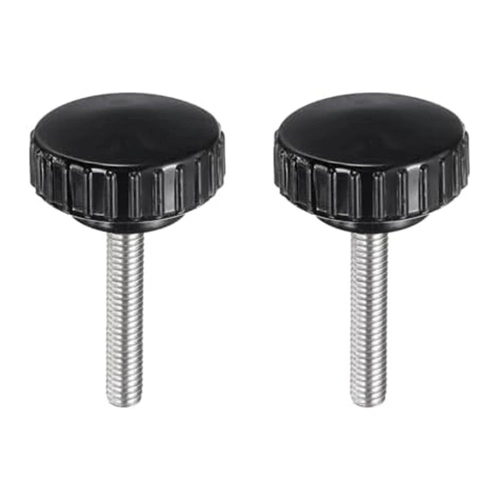 2X M6x35mm Thumb Screws with Plastic Button Head for Secure Fastening