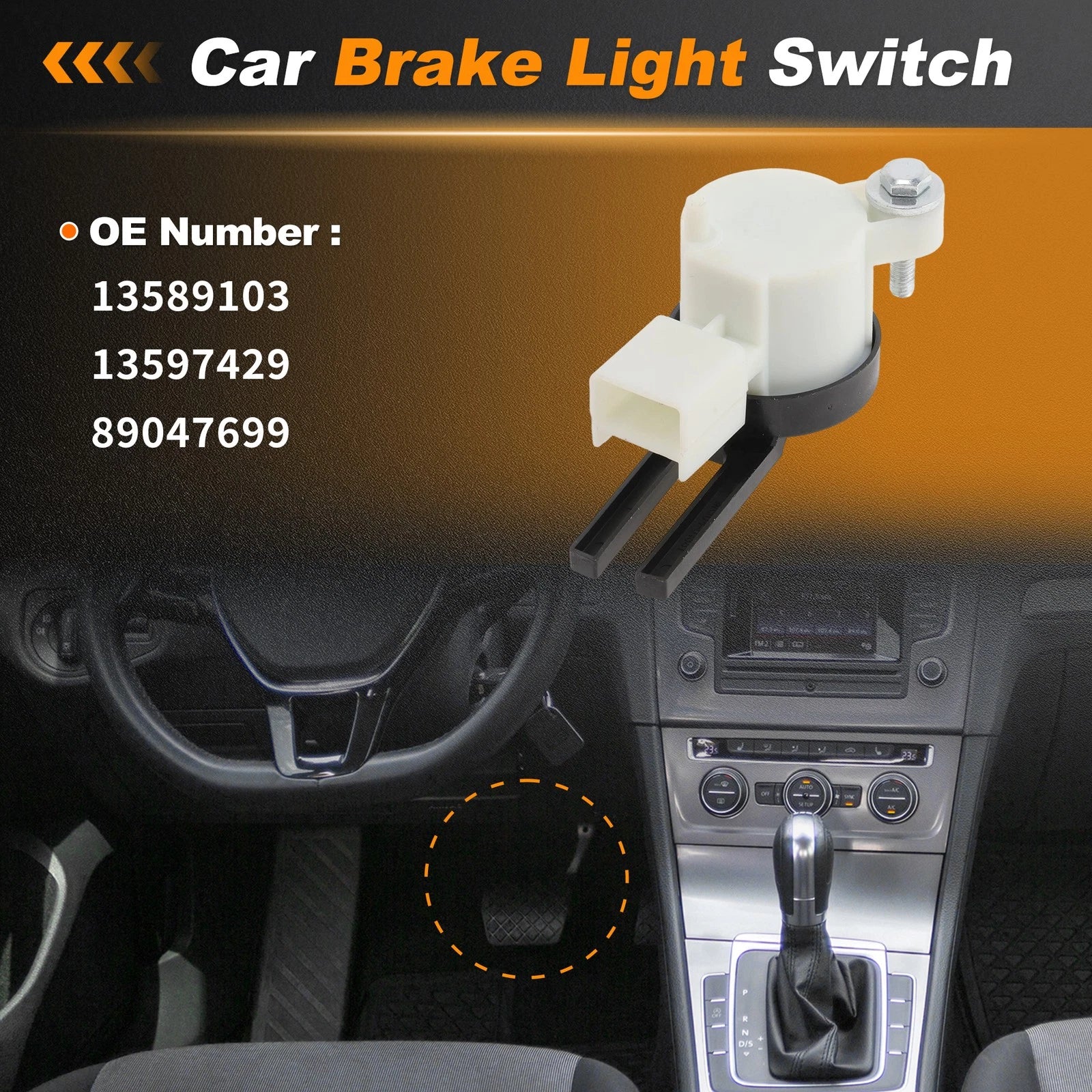 Brake Light Switch for Cadillac CTS (2004–2013) 13589103