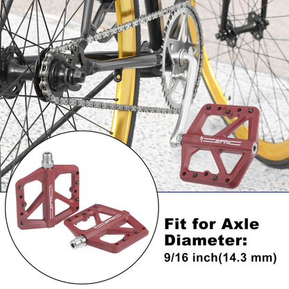 Bike Rear Foot Peg Pedals Pair for 9/16 Inch Axle BMX MTB (9/16")