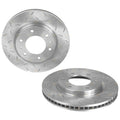 Front Slotted & Dimpled Disc Brake Rotors + Bendix Pads for Triton MR (2015–2023)
