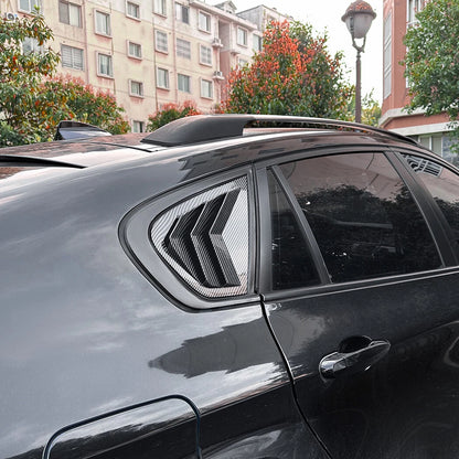 Carbon Look Rear Window Quarter Vent Louver Covers for BMW X6 E71 E72 (2008–2014)
