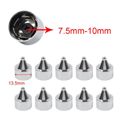10X Head Bolt Cover Spike Caps for Harley Road King Dyna