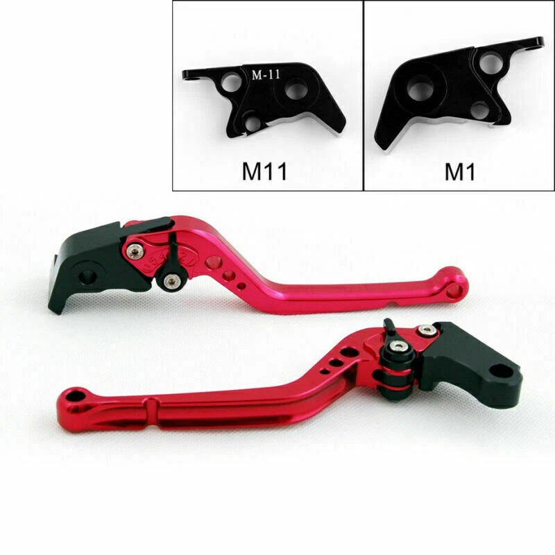 Long Brake Clutch Levers for BMW HP2 Sport (2008–2011) Red T9