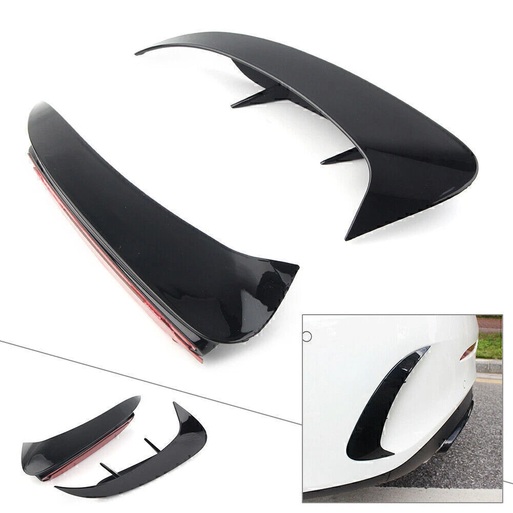 Rear Bumper Air Vent Fins Canards Splitters for Benz A Class W177 (2019–2023)