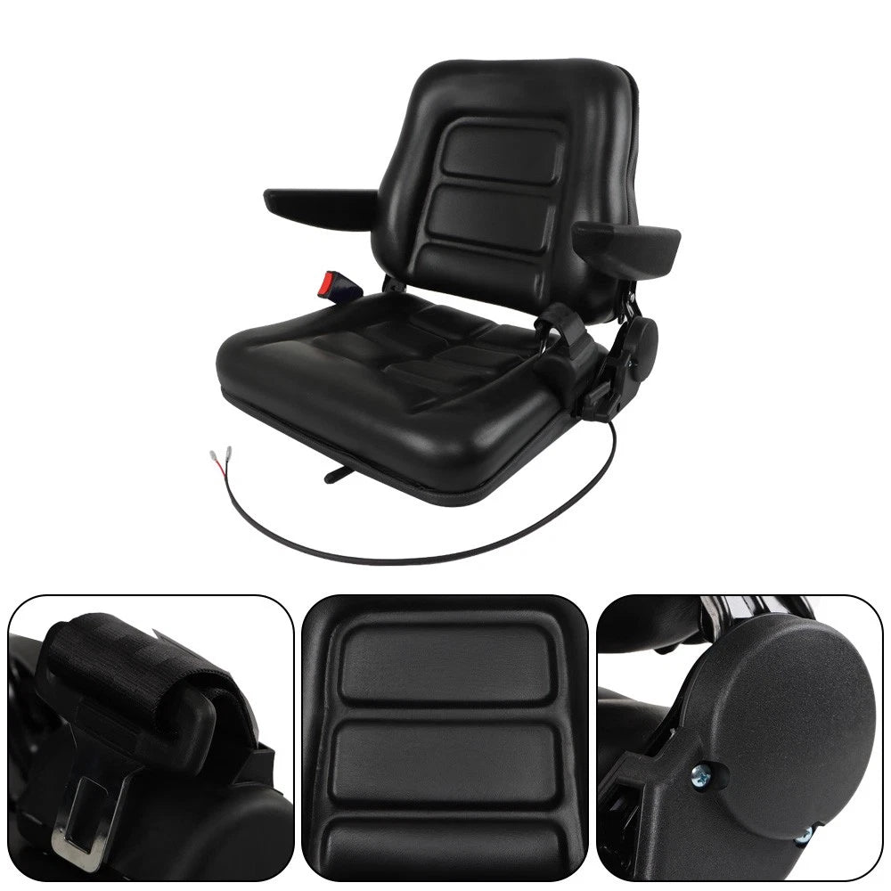 Fold Down Forklift Seat for Excavator Tractor Loader Backhoe