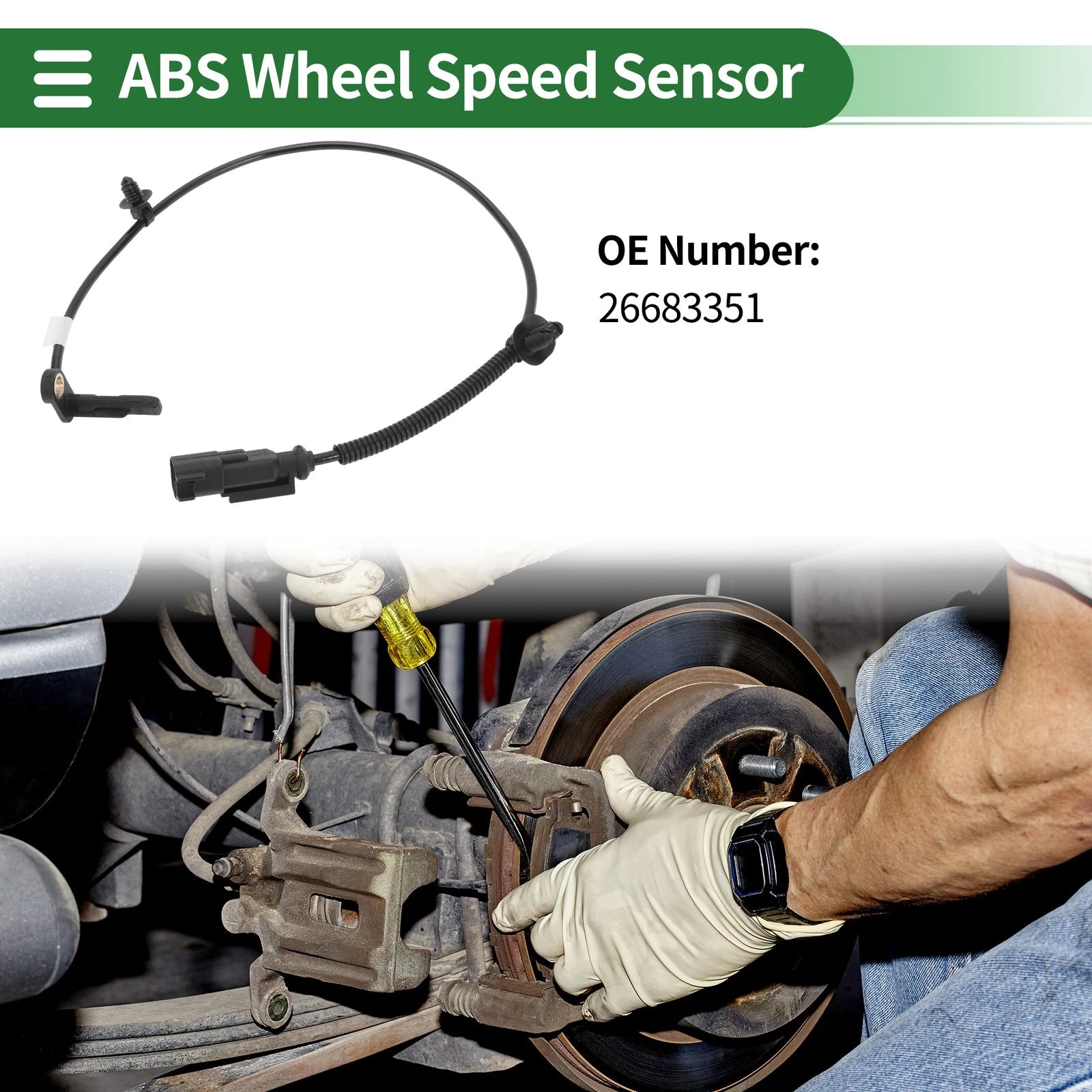 ABS Wheel Speed Sensor No.26683351 for Buick GL8 (2000–2023)