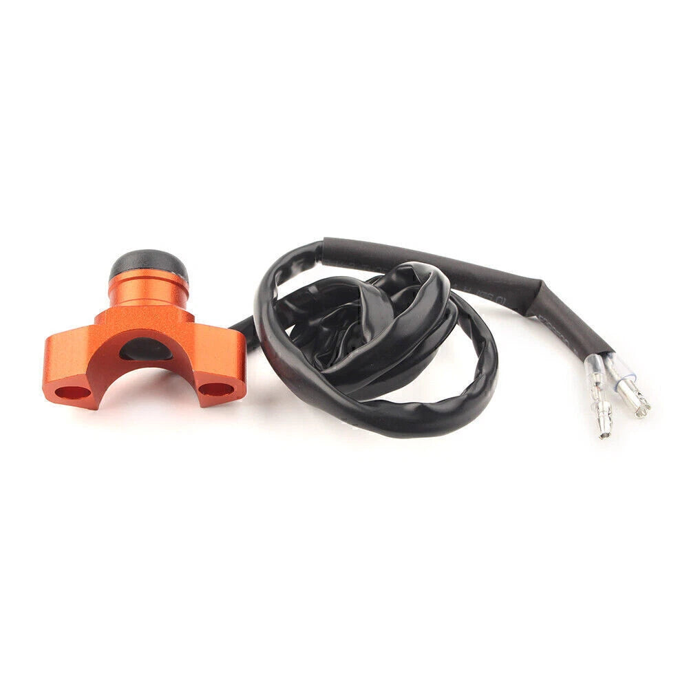Engine Stop Start Kill Switch Button for Dirt Bike Quad (Universal) - Orange