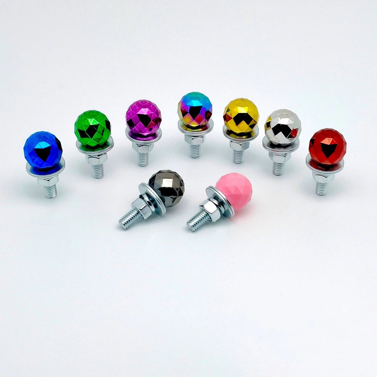 Standard M6 Thread License Plate Screws with Diamond Ball Pattern for Vehicles