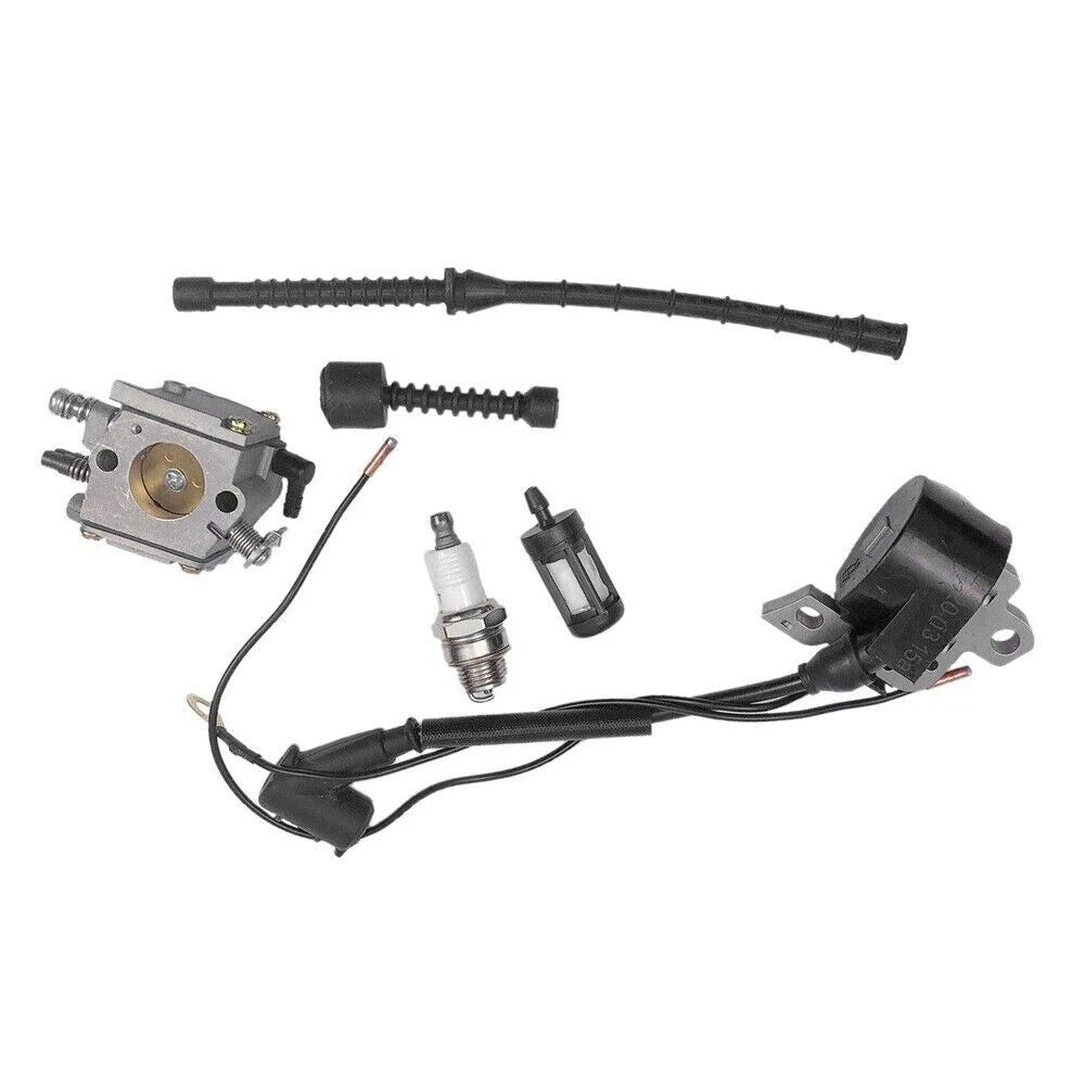 Chainsaw Carburetor Ignition Coil Fuel Filter Kit Fit For Stihl 038 MS380 MS381