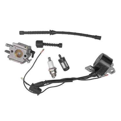 Chainsaw Carburetor Ignition Coil Fuel Filter Kit Fit For Stihl 038 MS380 MS381