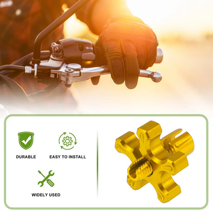 Clutch Brake Cable Adjuster Screw Set for Motorcycle Bike (Gold Tone) (M8)