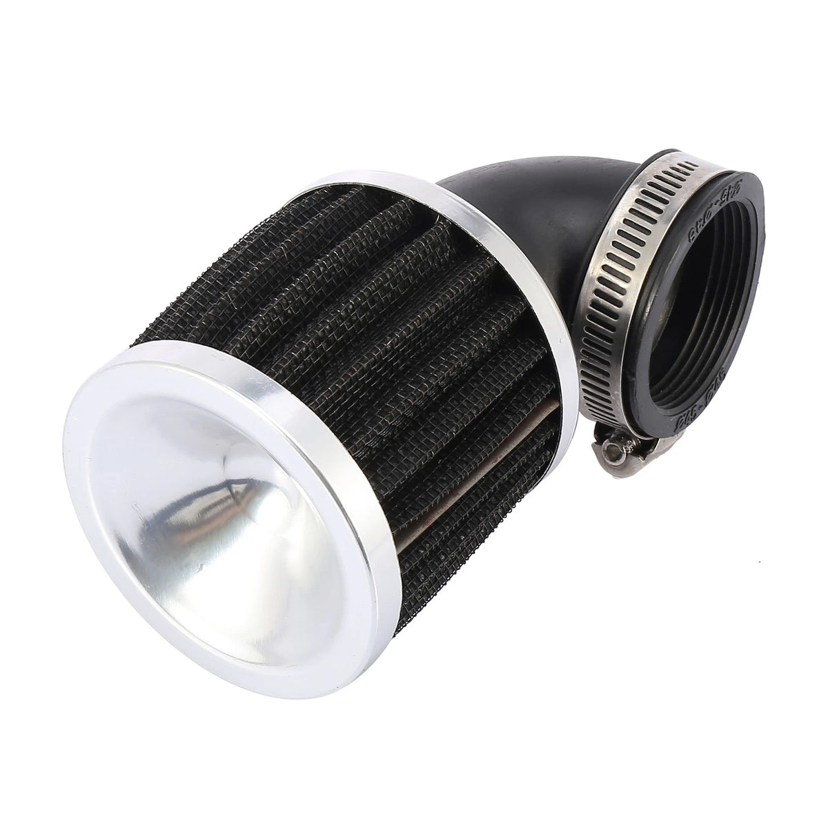 45mm Inlet 90 Degree Bend Clamp-on Air Intake Filter for Universal Motorcycles