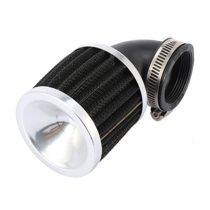 45mm Inlet 90 Degree Bend Clamp-on Air Intake Filter for Universal Motorcycles