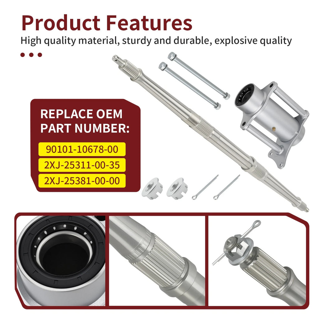 Rear Axle Shaft w/ Housing Carrier Hub for Yamaha Blaster YFS200 (1988–2002)