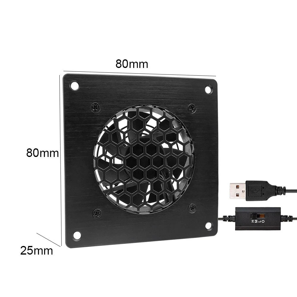 80mm USB Fan for Home and Office (Quiet Operation)