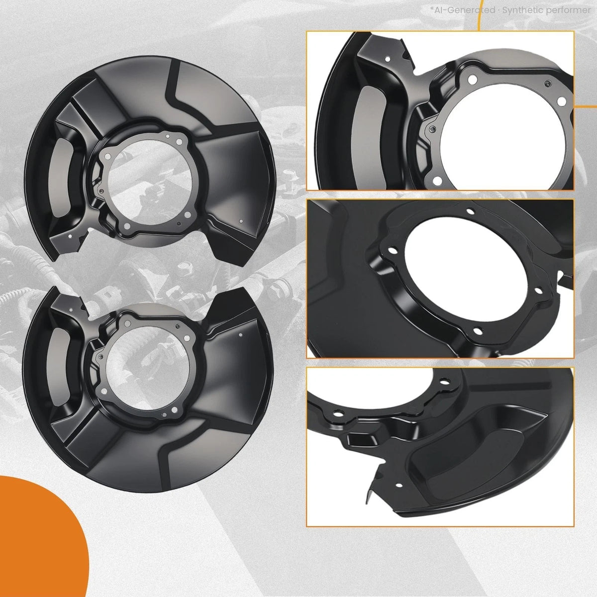 2X Front Disc Brake Splash Shields for Toyota Sequoia (2000–2007) 47704-34031