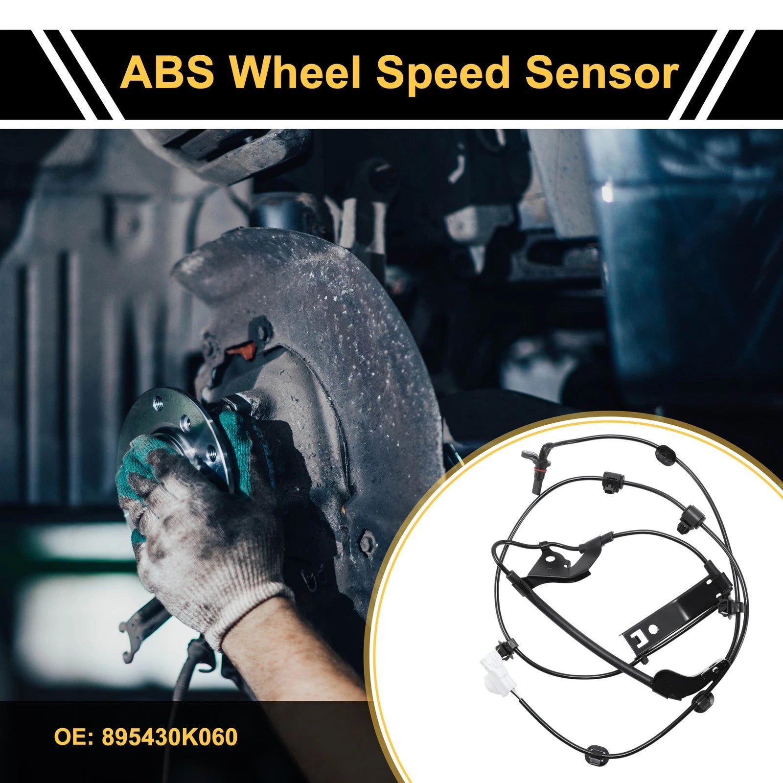 ABS Wheel Speed Sensor Front Left Replacement for Toyota Hilux (2015–2021)