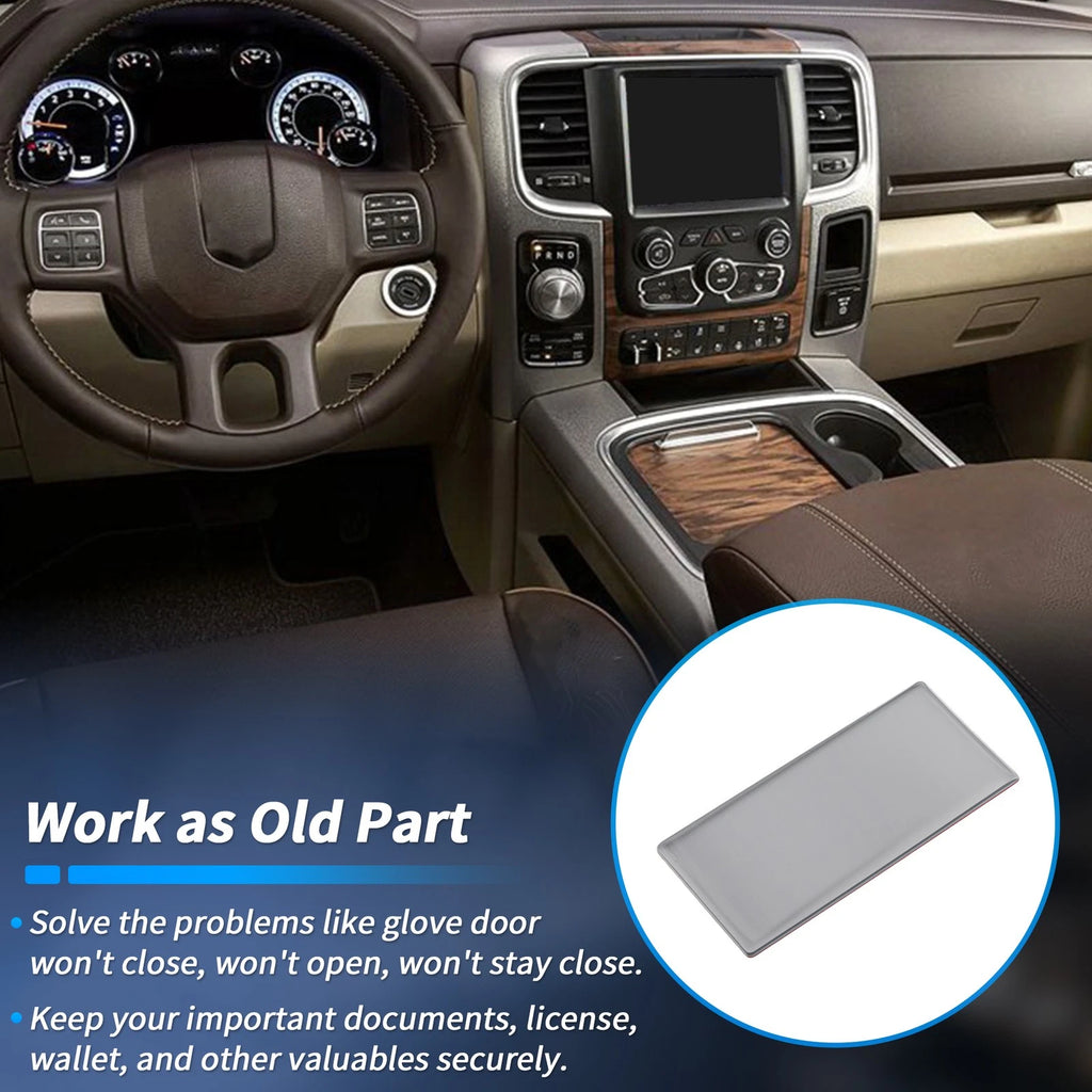 Glove Box Latch for RAM 1500 (2010–2017) - Silver Tone Plastic