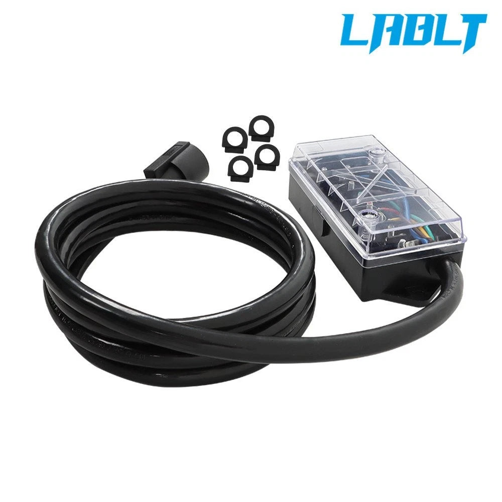 7 Way Trailer Cable 6/8FT with 7 Pin Plug for RV