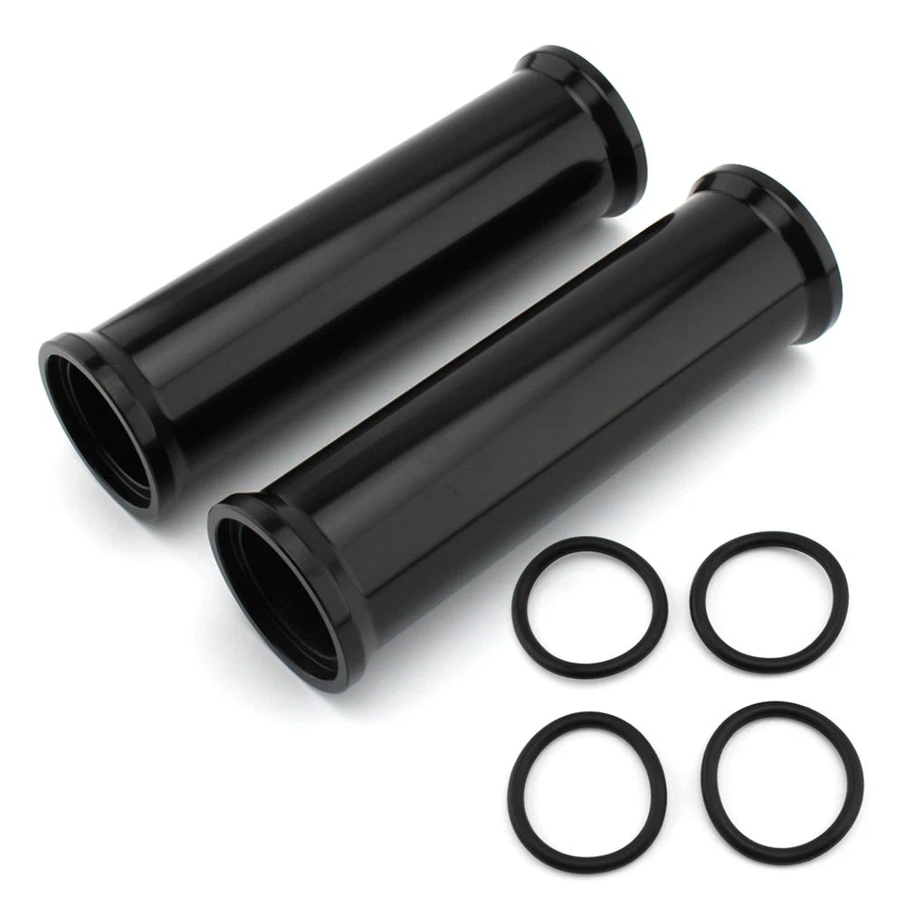 2 Pcs Motorcycle Front Fork Cover Aluminum Black Fit Harley 883 1200 2000-2021