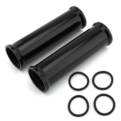 2 Pcs Motorcycle Front Fork Cover Aluminum Black Fit Harley 883 1200 2000-2021