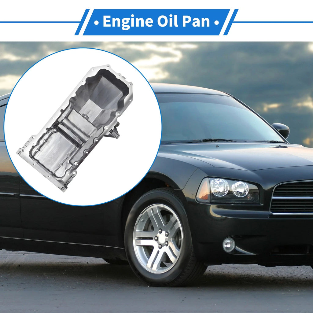 Engine Oil Pan Replacement for Dodge Charger 5.7L V8 (2008–2020) Aluminum