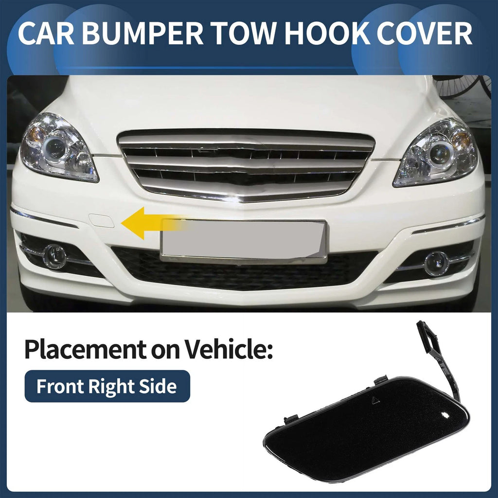 Front Bumper Tow Hook Cap Replacement for Mercedes-Benz B-Class (2006–2011)