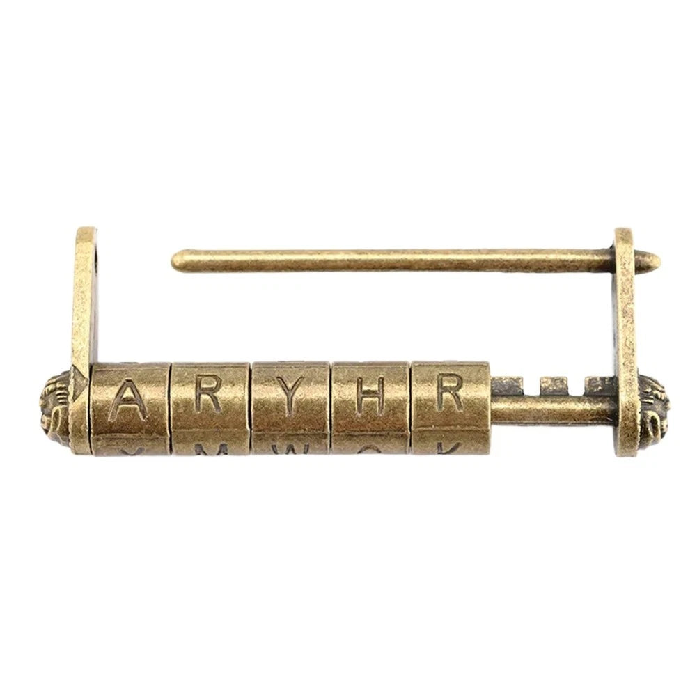 5 Wheel Letter Combination Padlock for Cabinet Doors