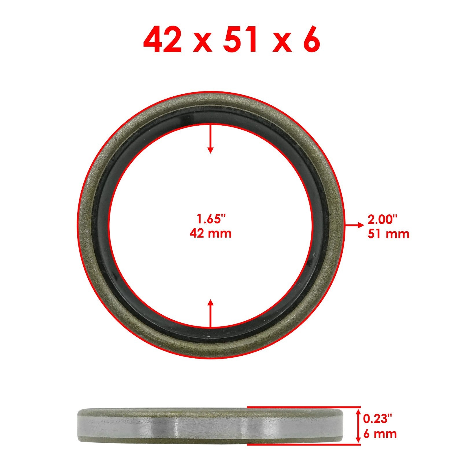 Caster Fork Oil Seal for Scag SCZ52V Cougar 52 in Zero-Turn Mower