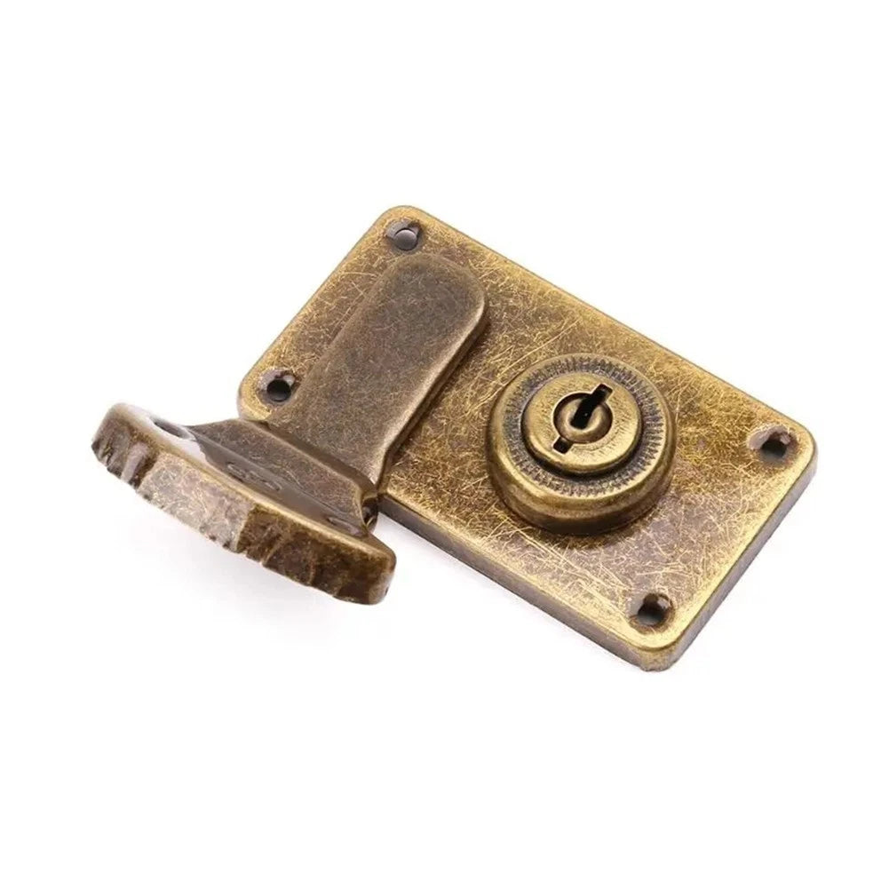 Antique-Style Sliding Lock for Suitcase Travel Case Trunk Storage Box