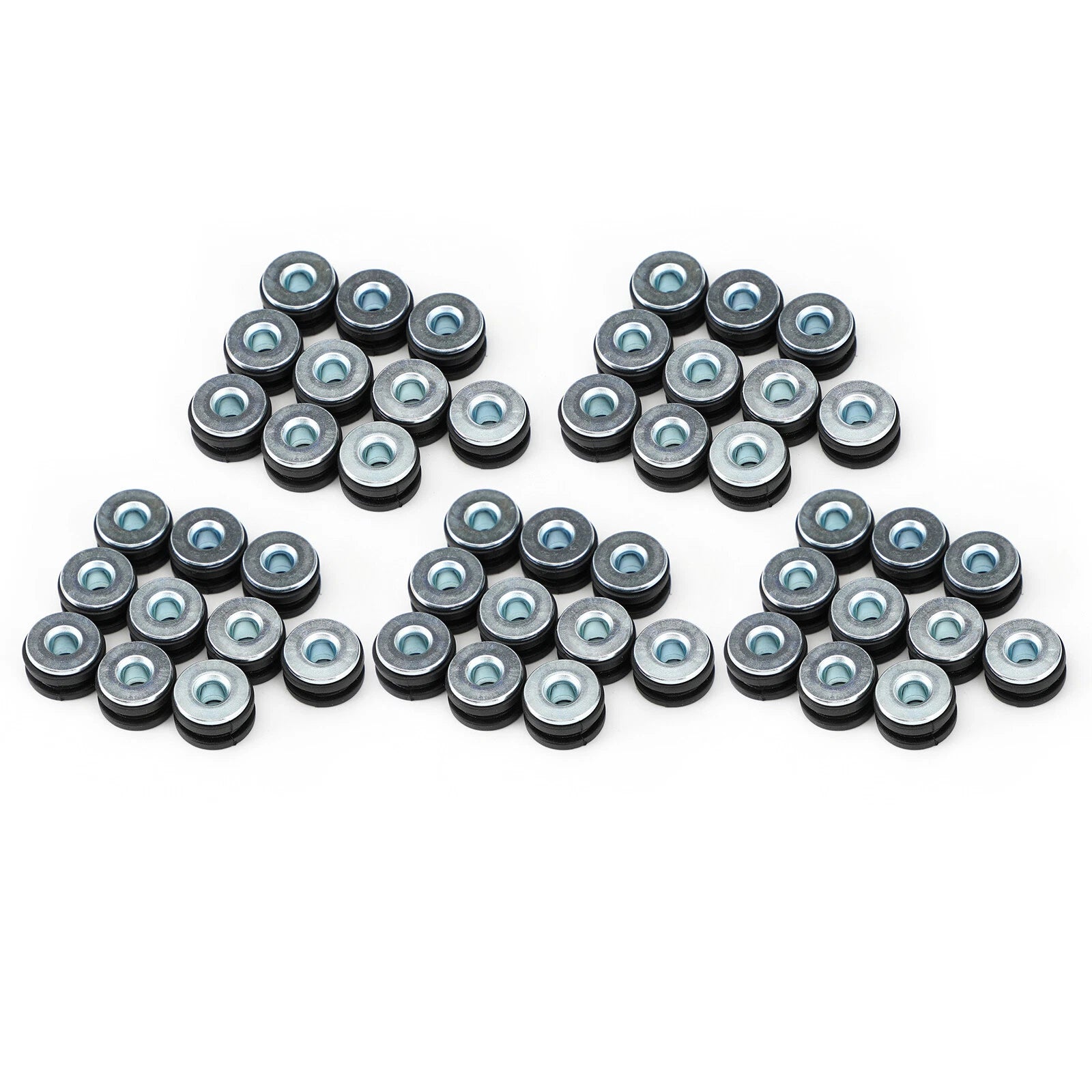 50x 6mm Universal Motorcycle Rubber Grommets Bolt Kit Replacement T9