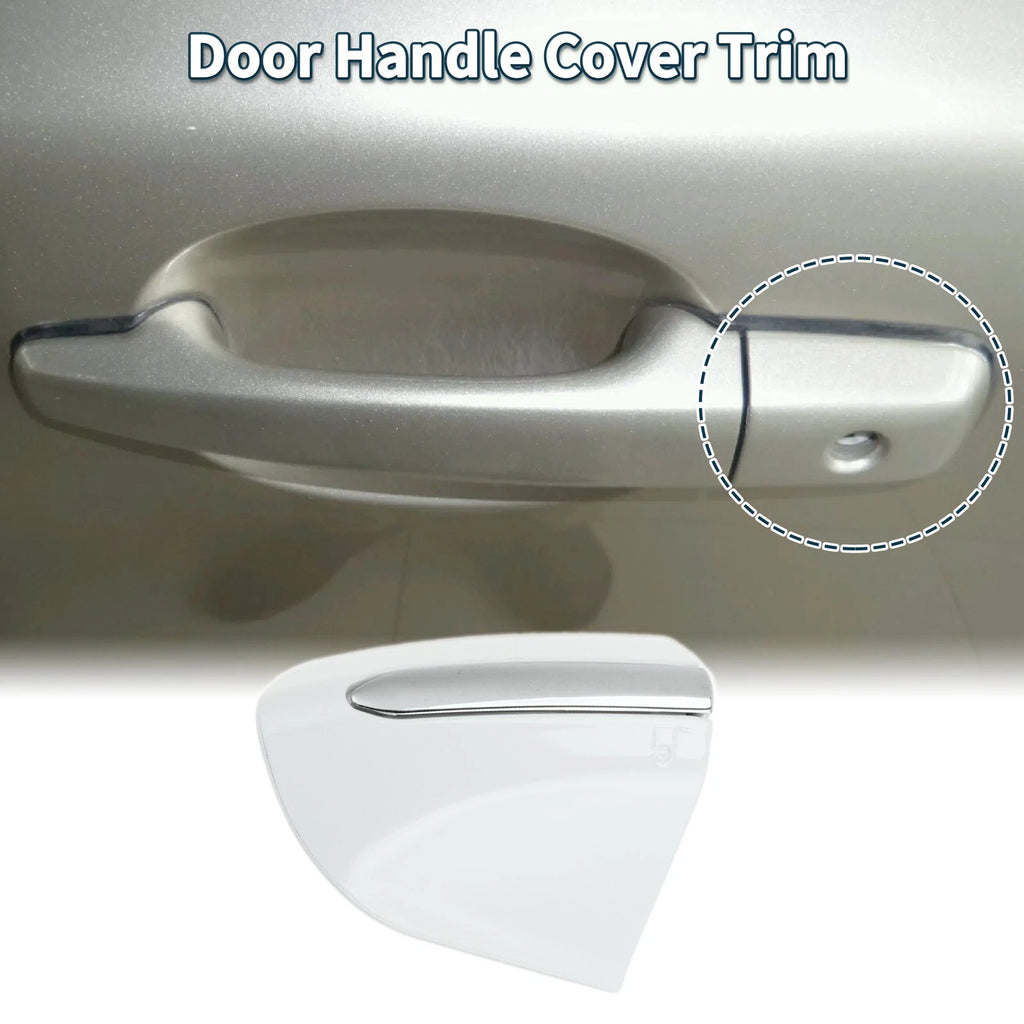 Front Left Door Handle Cover Trim Replacement for Ford Mondeo Edge Taurus 2013-2020 White