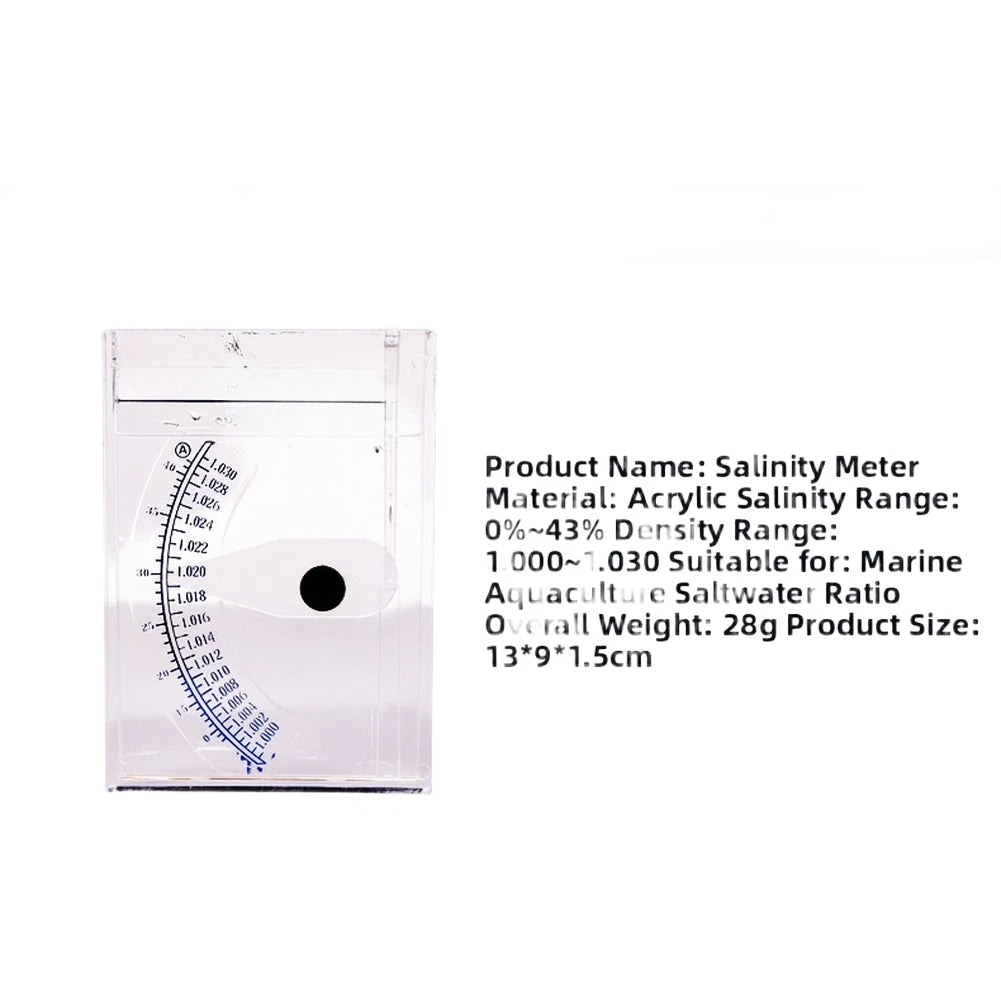 Transparent Salinometer for Accurate Saltwater Measurement