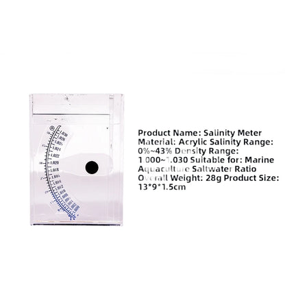Transparent Salinometer for Accurate Saltwater Measurement