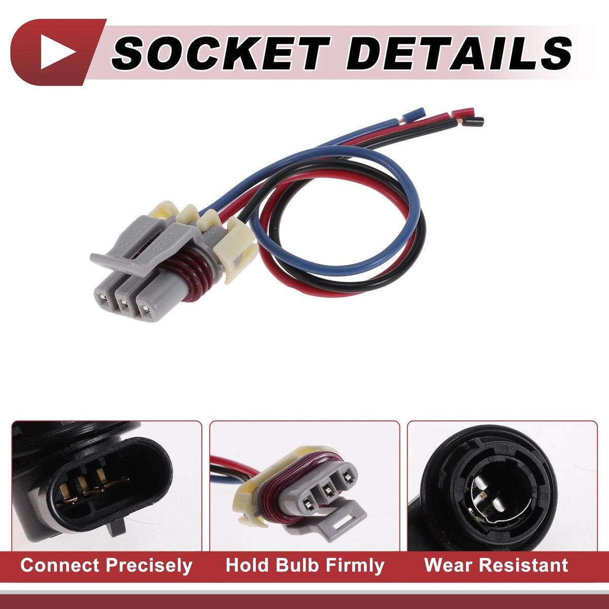 DRL Daytime Running Light Socket Wiring for Fiat 500X (2016–2020) No. 68285062AA