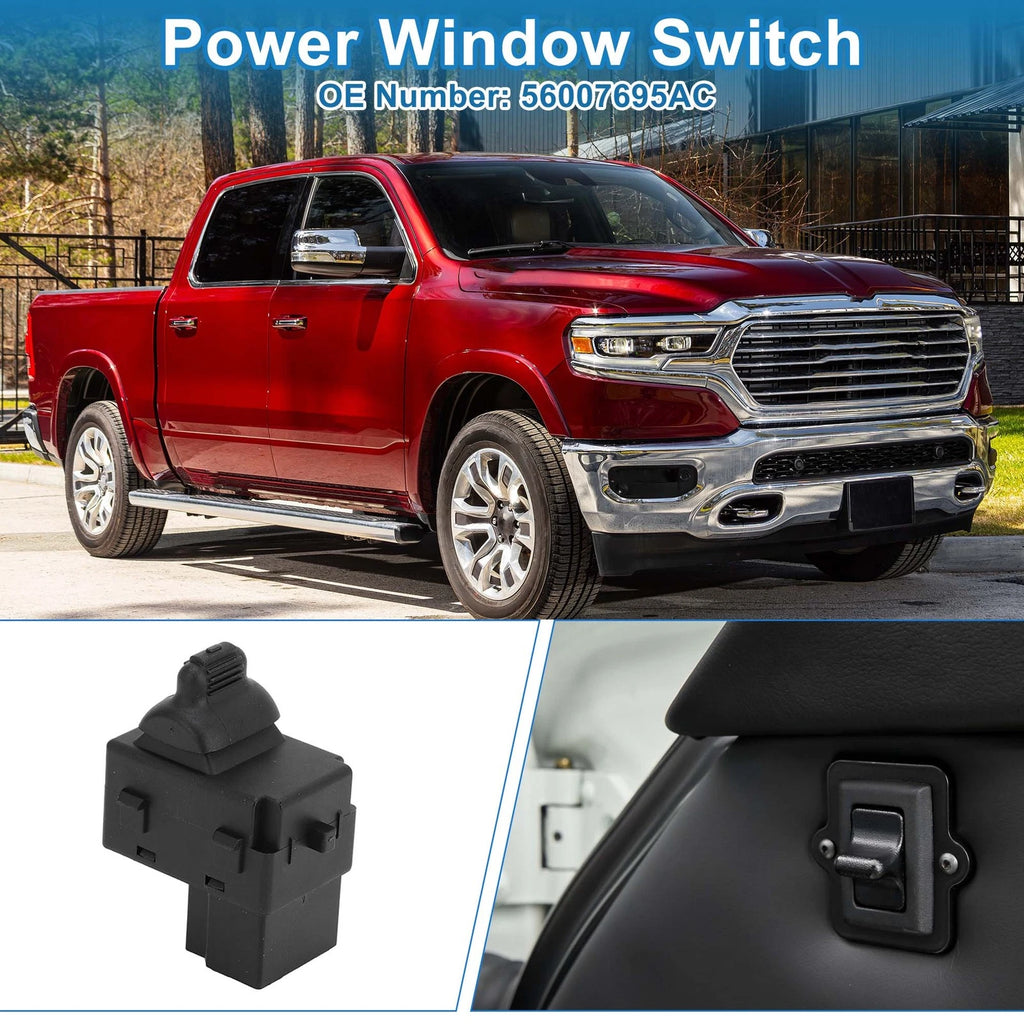 Front Power Window Switch Replacement for Dodge Dakota Durango Ram 1500 (1997–2011)