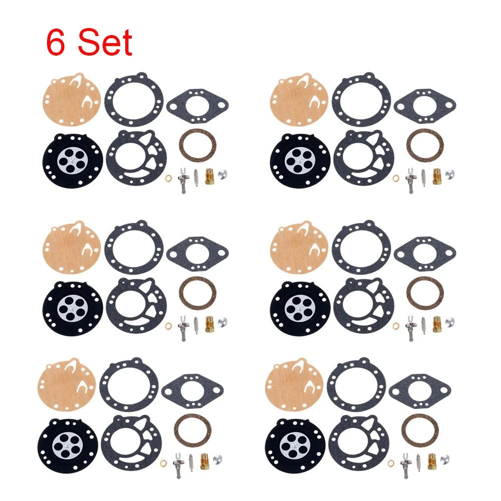 Set of 6 Carburetor Repair Kits RK-88HL for Tillotson HL Poulan Ryobi Stihl Lawnboy