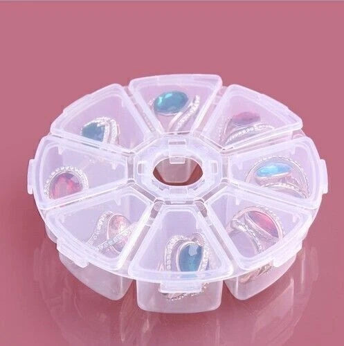 Adjustable Jewelry Ring Organizer Box Tray Holder for Earrings Storage