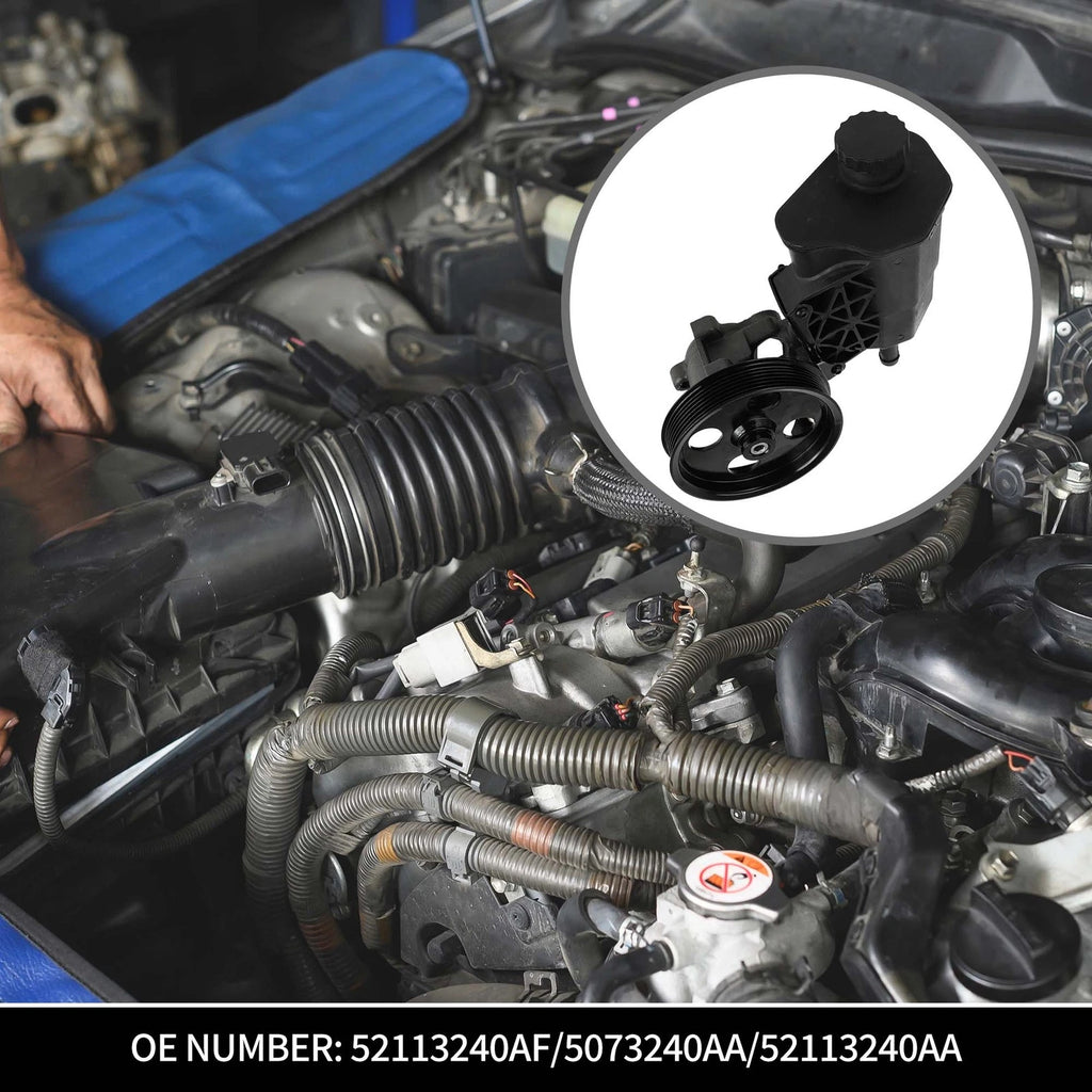 Power Steering Pump Assembly with Reservoir for Dodge Ram 1500 (2002–2007)