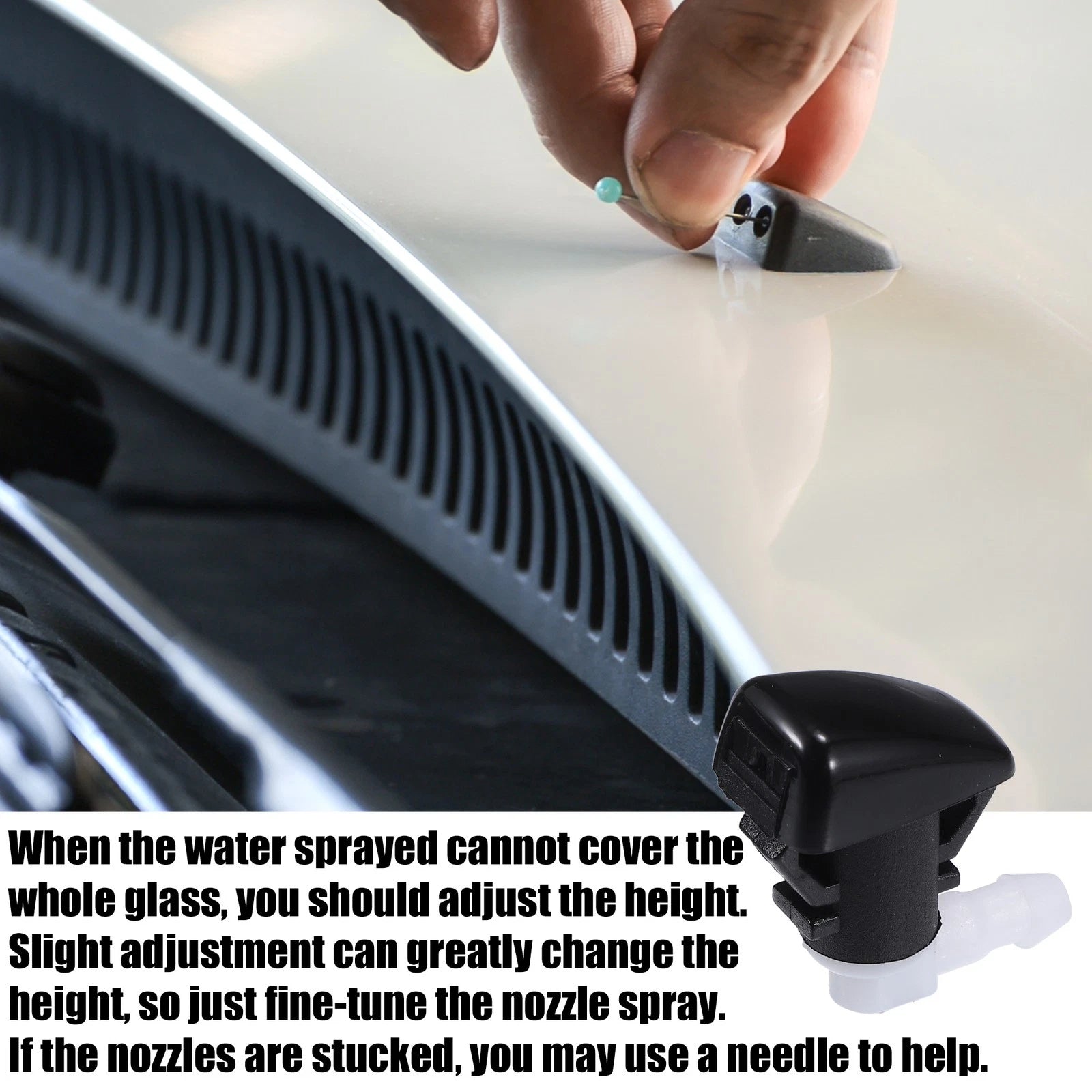 Windshield Washer Nozzle Spray Front Replacement for Dodge Durango (2011–2019)