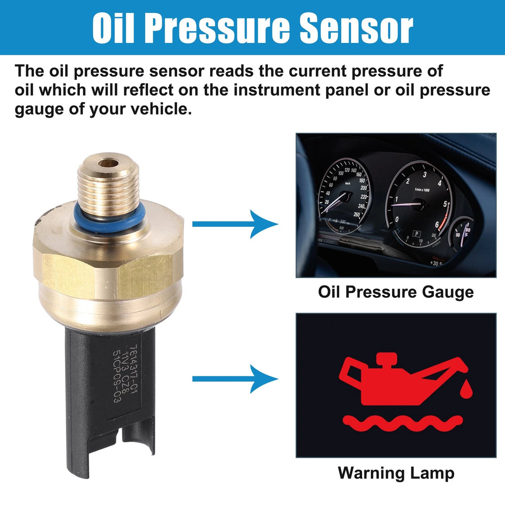 Low Fuel Pressure Sensor Switch Replacement for BMW 650i 750i (2007–2019)
