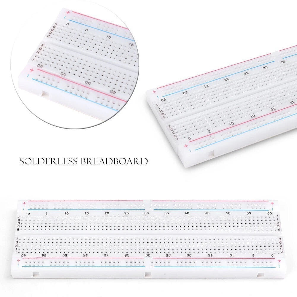 Breadboard 830 Point Solderless PCB for DIY Projects (MB-102, MB102)