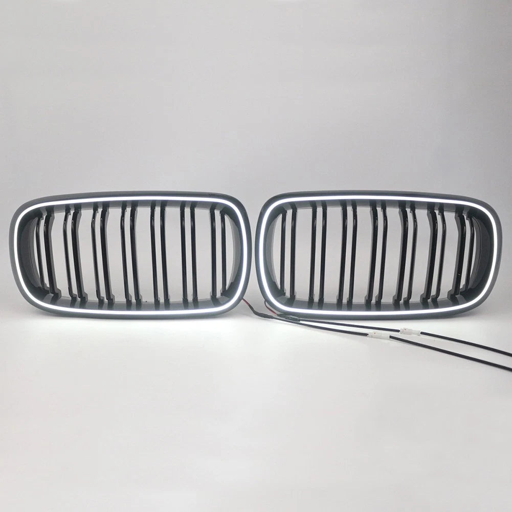 Front LED Grille for BMW X5 X6 X5M X6M (2013–2018) Black ABS