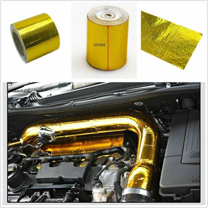 2"x33' Heat Shield Wrap Tape for Car Intake Intercooler Pipe