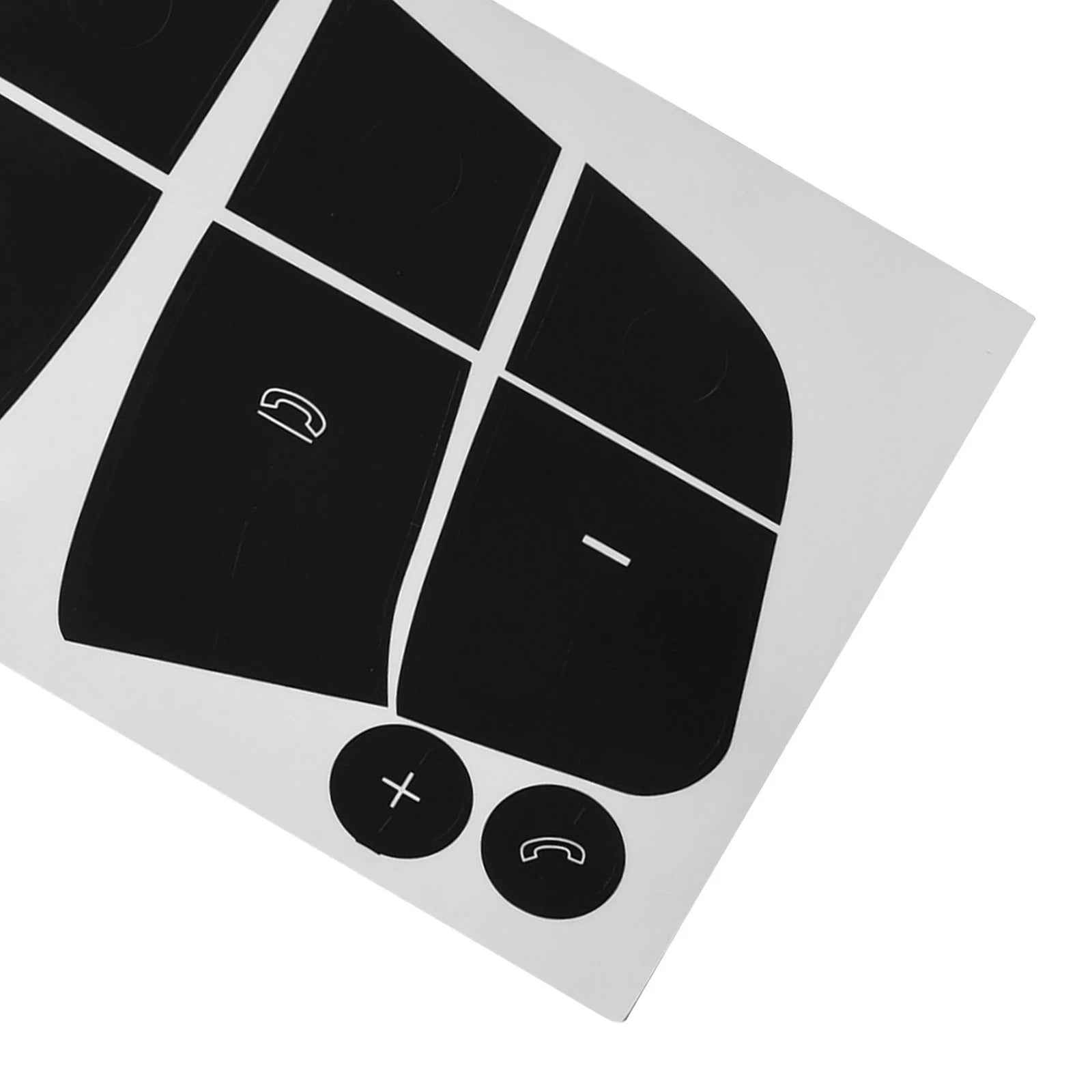 Steering Stickers for Car Maintenance (Black Vinyl)
