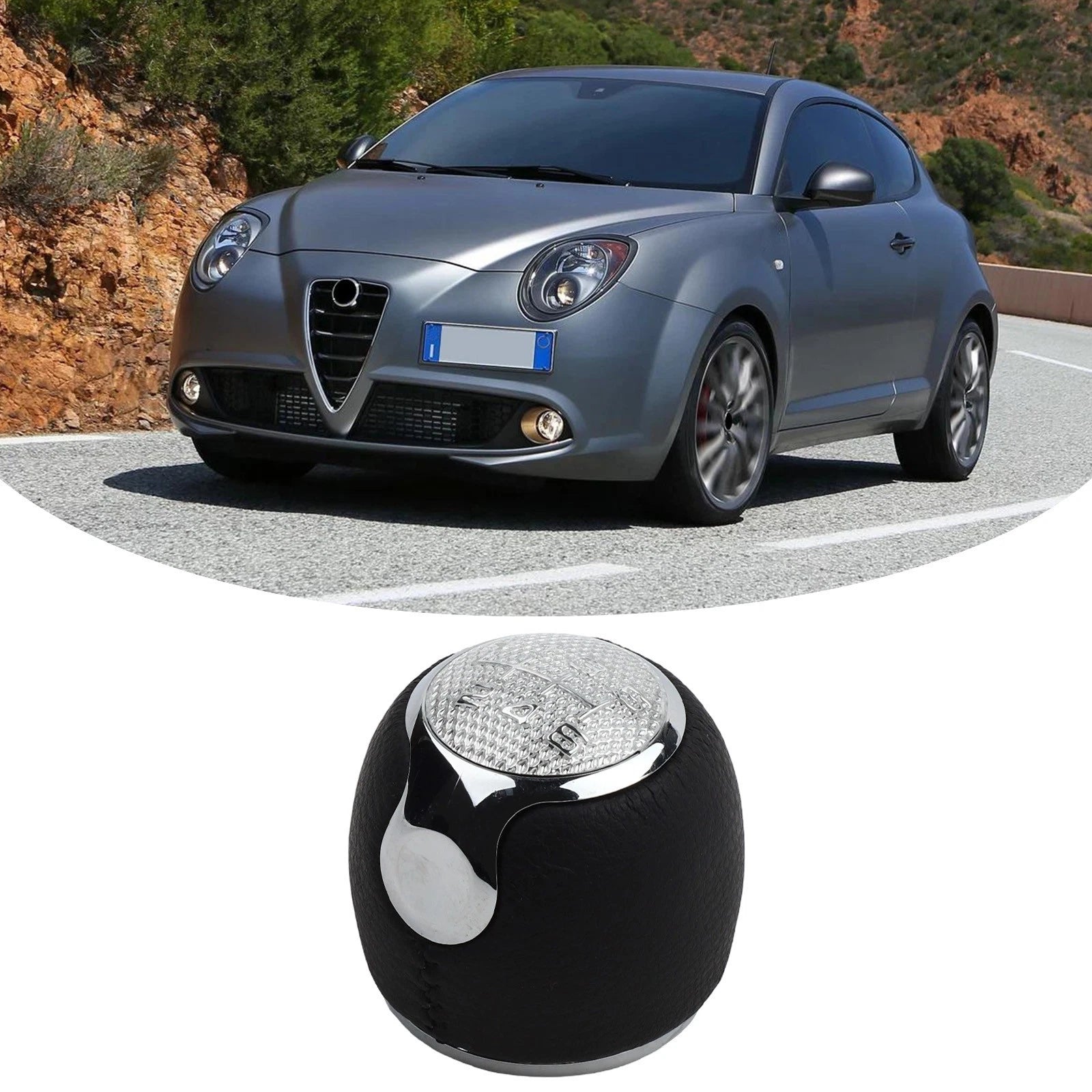 Leather Gear Shift Knob for Alfa Romeo Mito (2008–2016)