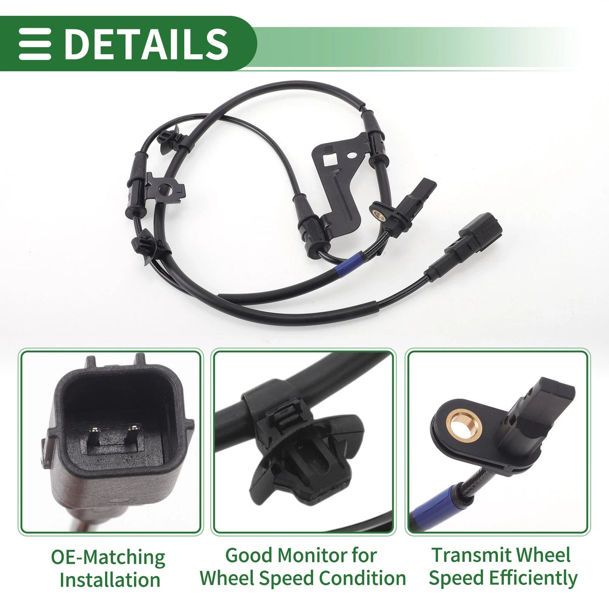ABS Wheel Speed Sensor No. 58930Q4000 for Kia Niro EV (2019–2022) Front Left